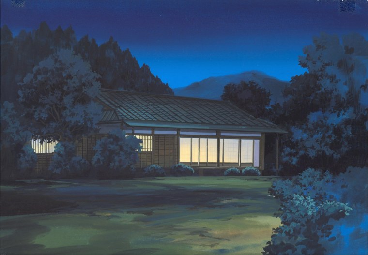 Аниме японский дом в лесу