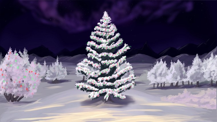 Зимний фон аниме