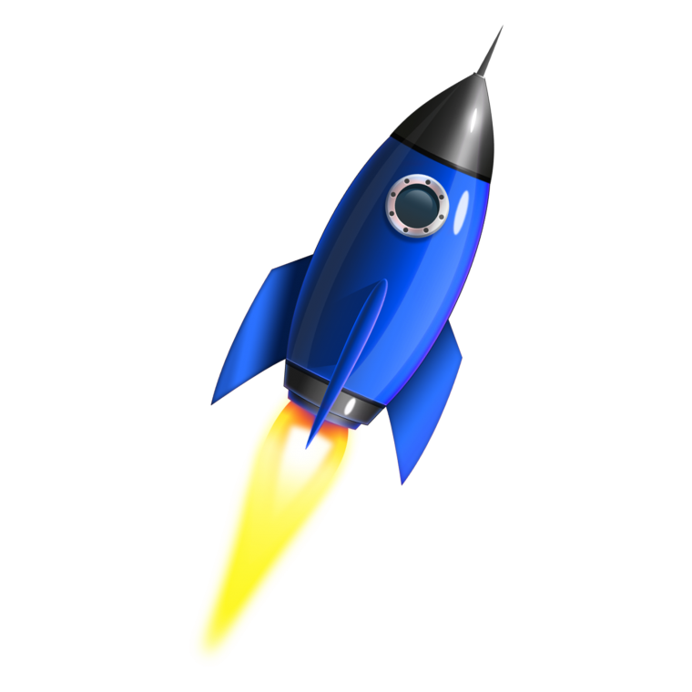 Ракета на прозрачном фоне