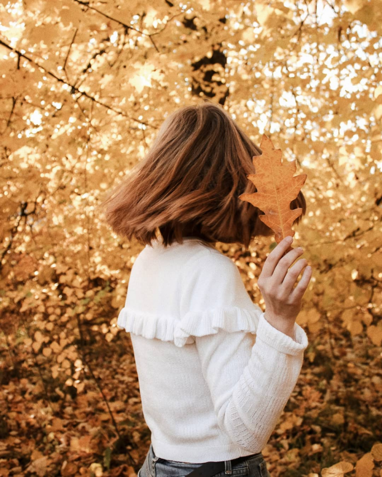 Осенний аватар для девушки