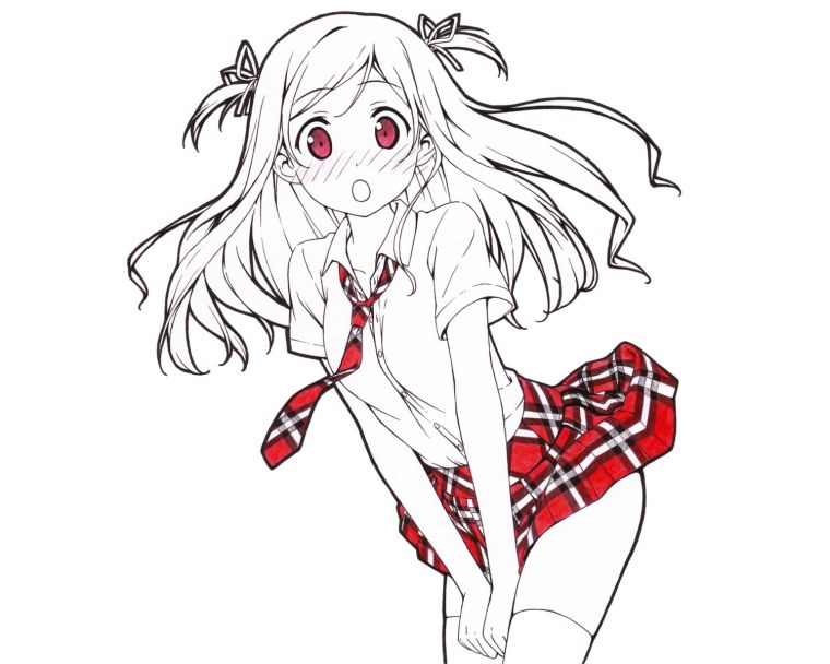 Аниме рисунки карандашом