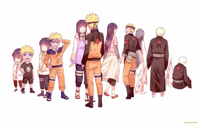 Хината Хьюго и Наруто Узумаки