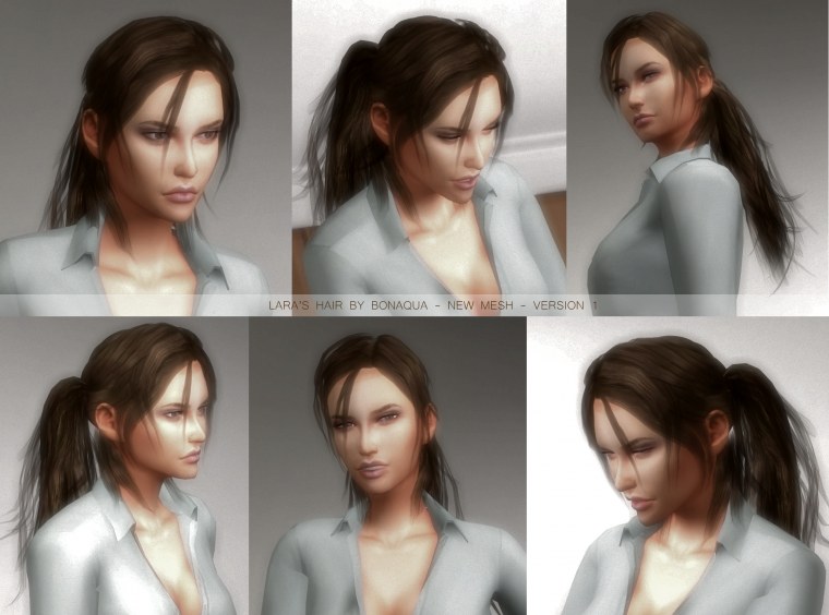 Лара Крофт прическа