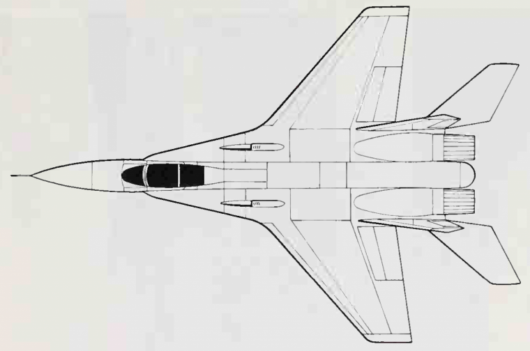 Миг 29 вид сверху