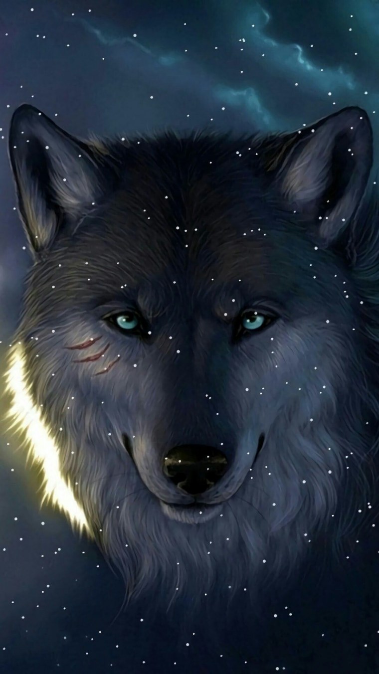 Чехол силиконовый Honor 9 волк