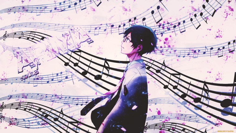 Мику на чёрном фоне