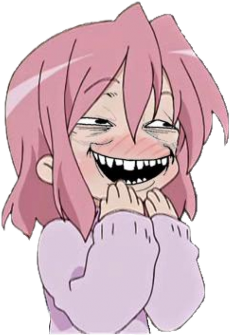 Смеющееся лицо аниме