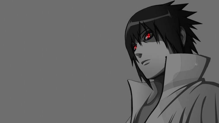 Саске со спины