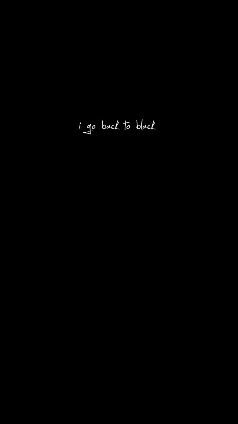 Чёрные обои с надписью