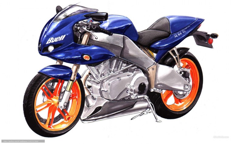 Мотоцикл мультяшный