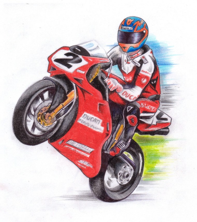 Мотоцикл рисунок