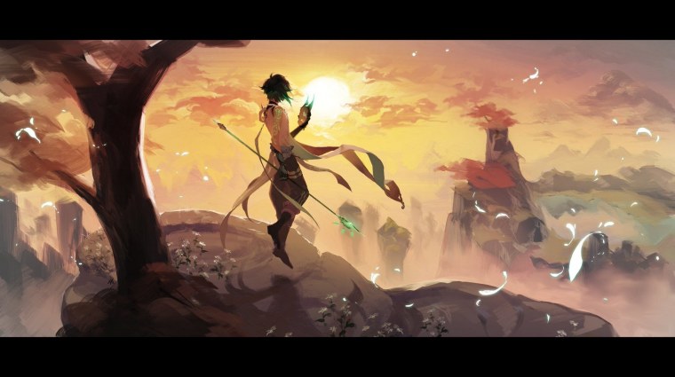 Атмосферные арты Геншин