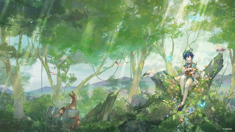 Сесилия Геншин арт