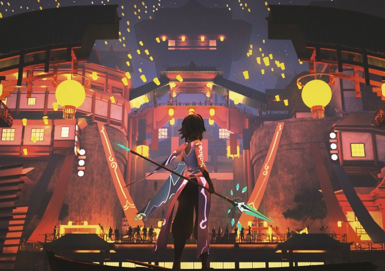 Сяо Геншин Импакт фестиваль фонарей