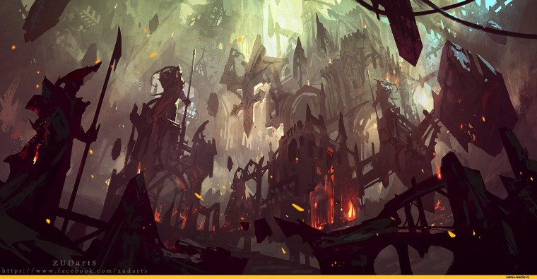 Разрушенный город