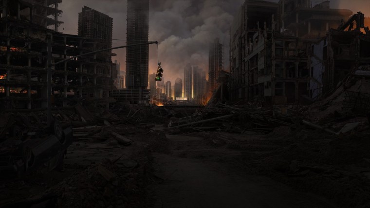 Разрушенный город