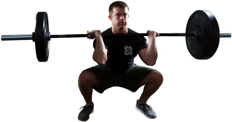 Кроссфит на белом фоне