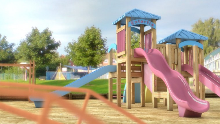 Гача фон парк аттракционов