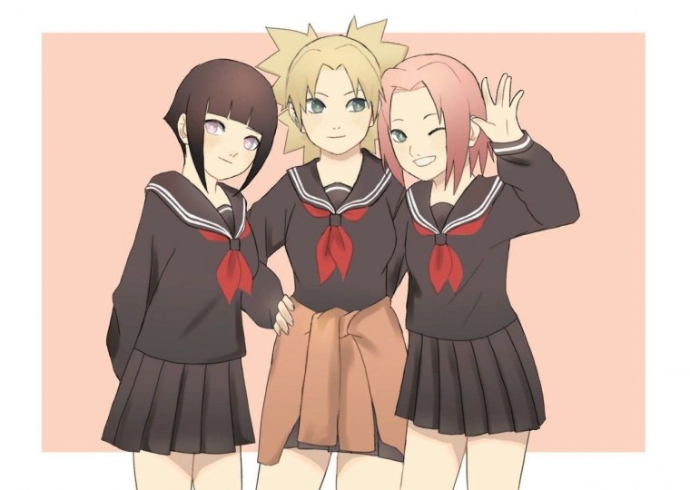 Сакура ино Хината и тентен Темари