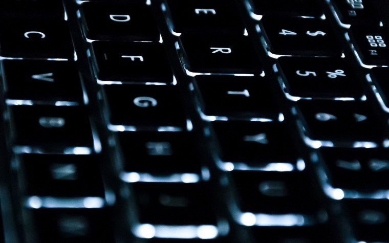 Красивая клавиатура на рабочем столе