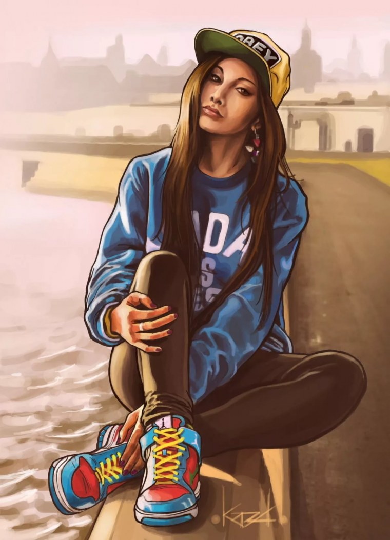 Красивые мультяшные девочки