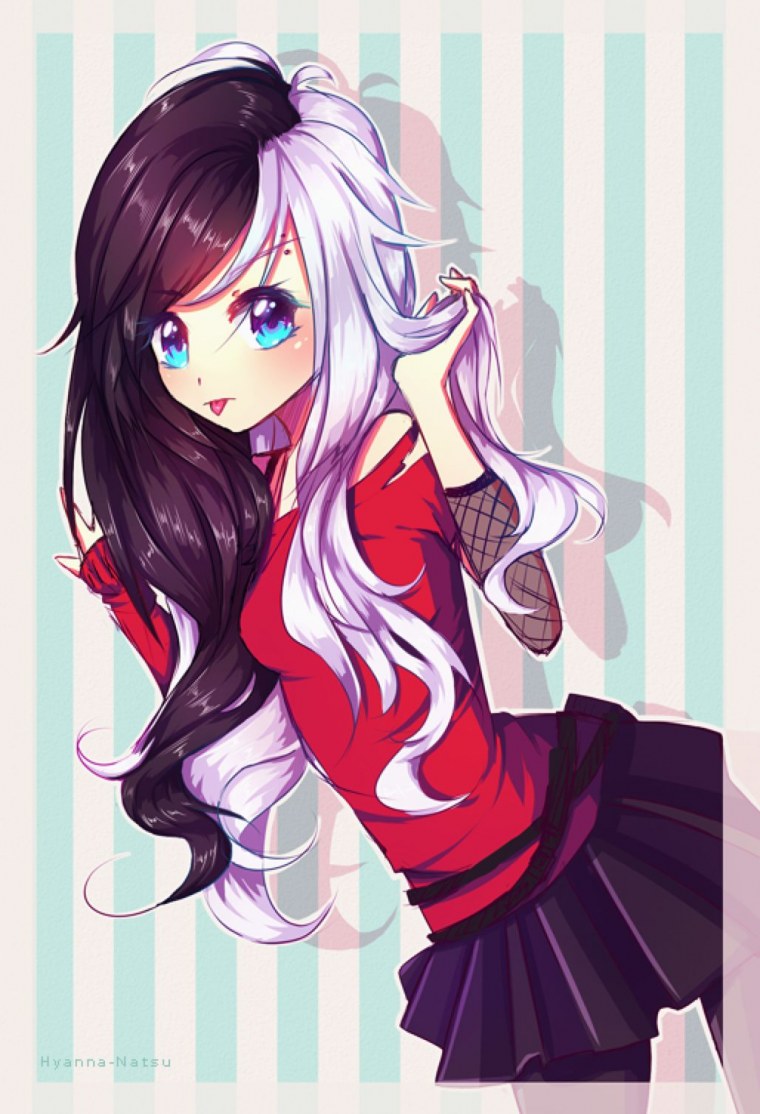 Аниме с разноцветными волосами