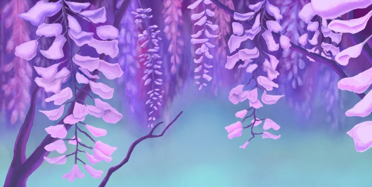 Глициния аниме клинок рассекающий демонов