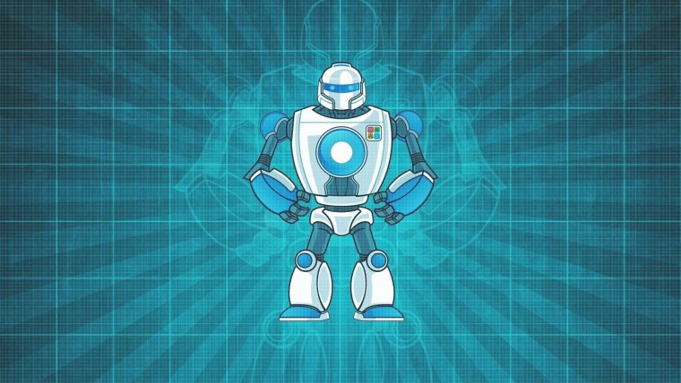 Робот на прозрачном фоне