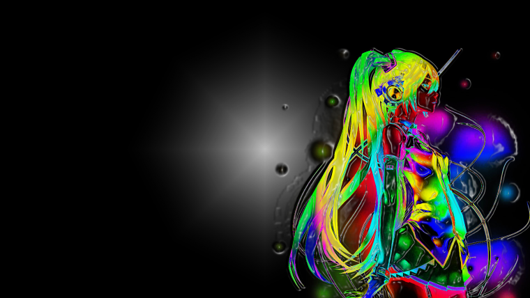 Неоновые обои на рабочий стол