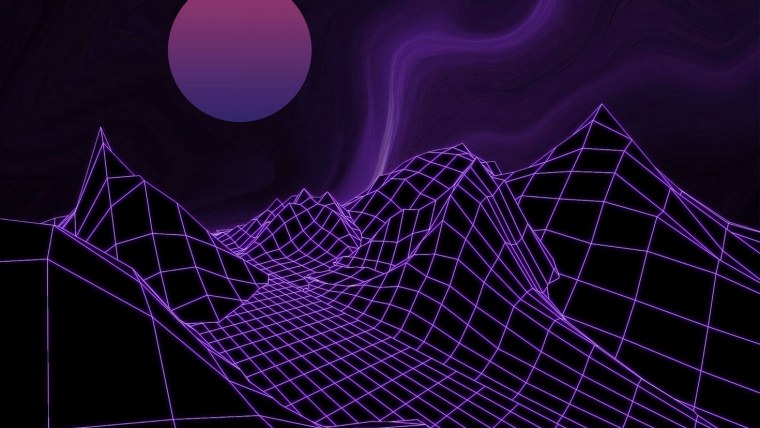 Комната с фиолетовой подсветкой