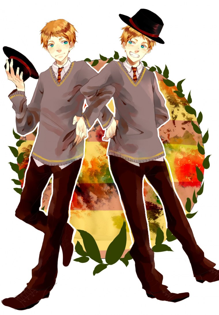 Джинни Фред и Джордж Уизли арт