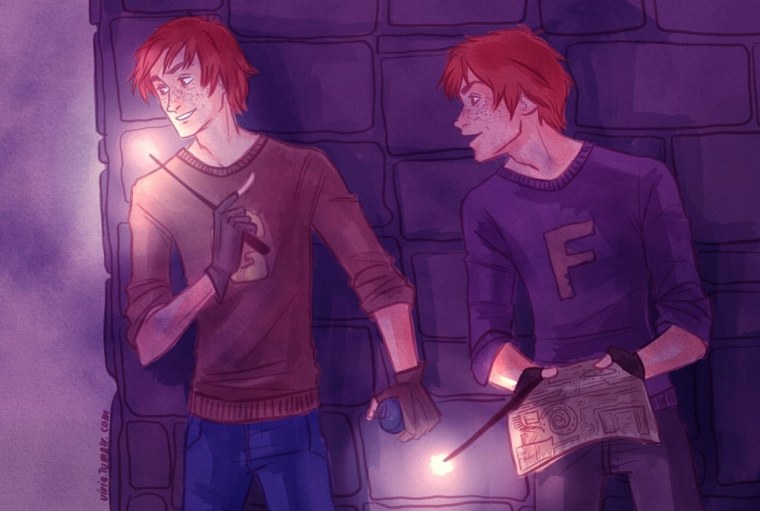 Фред и Джордж Уизли арт