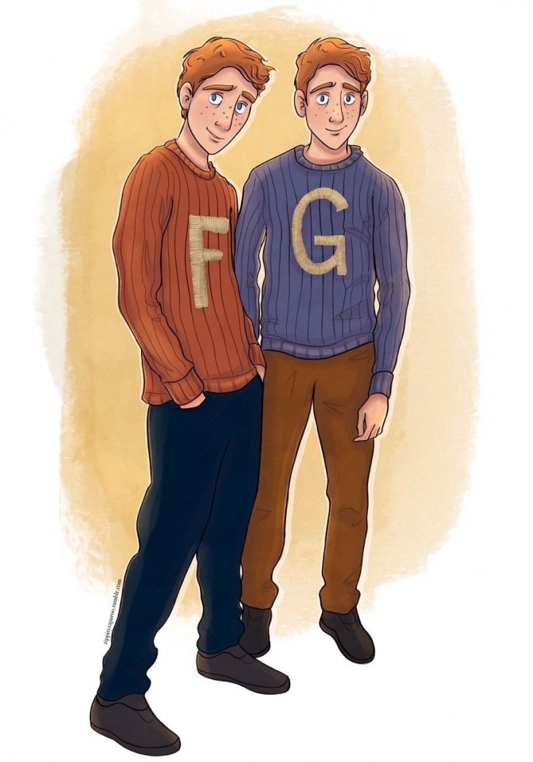 Фред и Джордж Уизли арт
