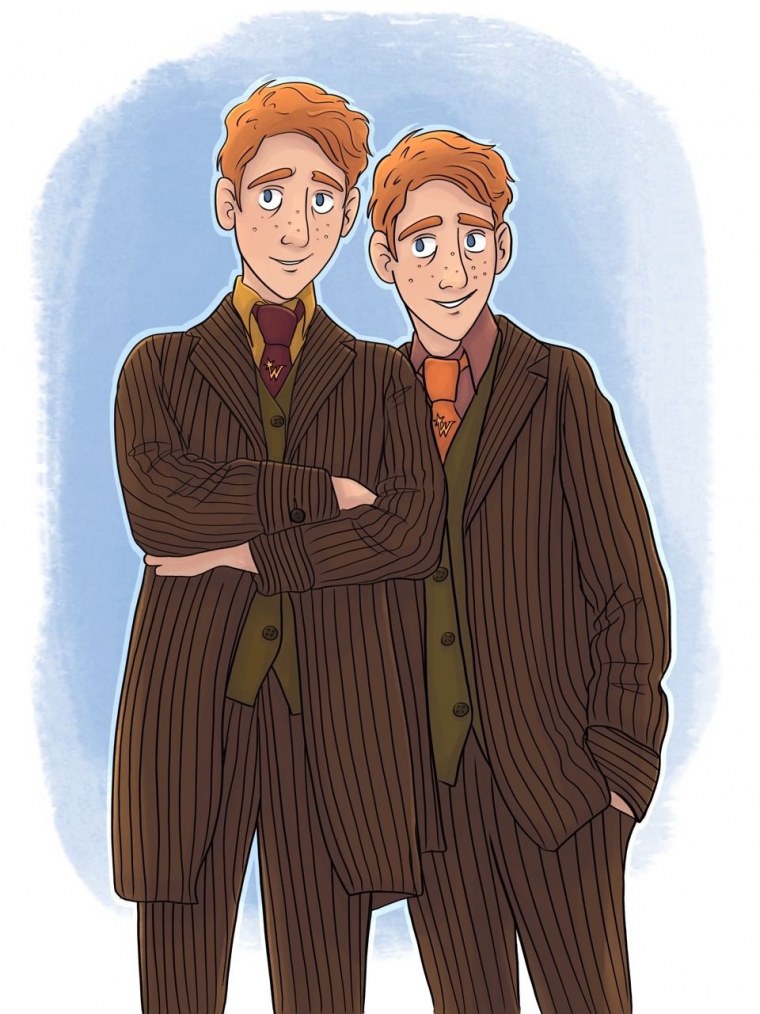 Фред и Джордж Уизли арт