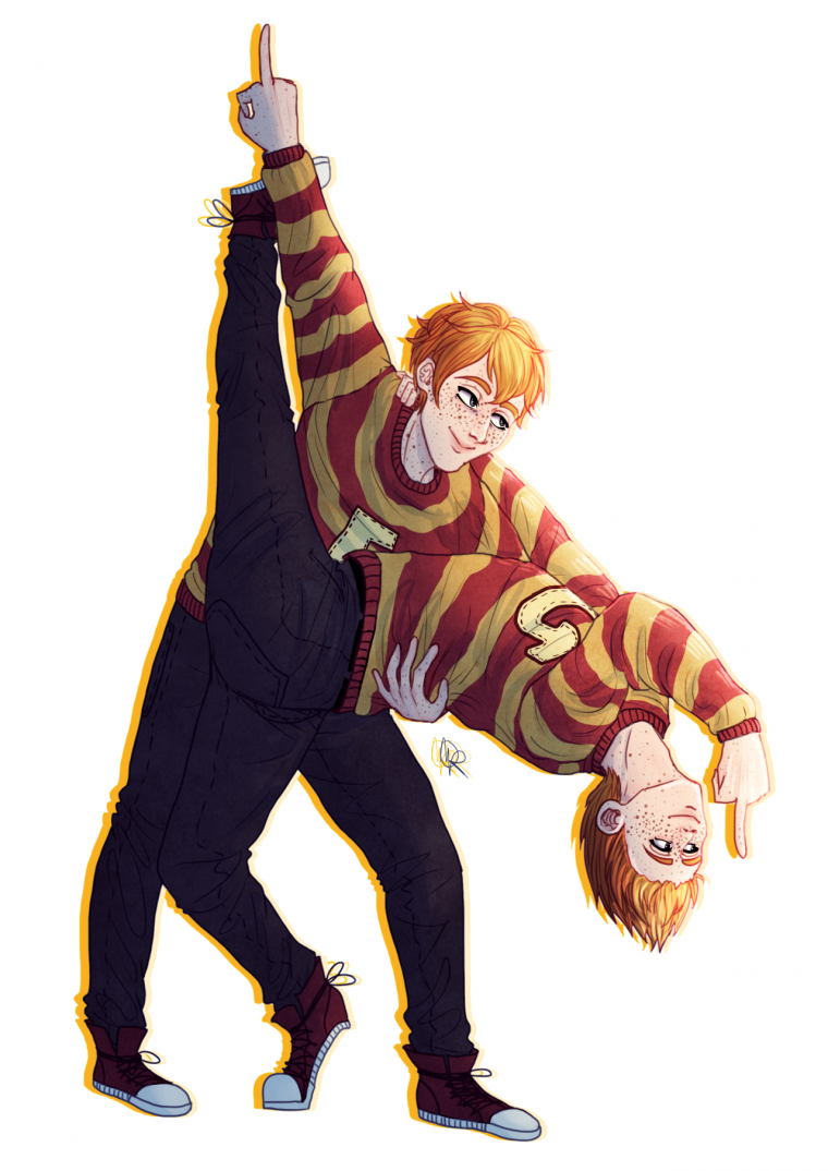 Гарри Поттер Близнецы Уизли арт