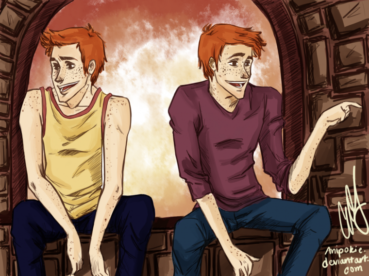 Уизли Рон Фред Джинни и Джордж