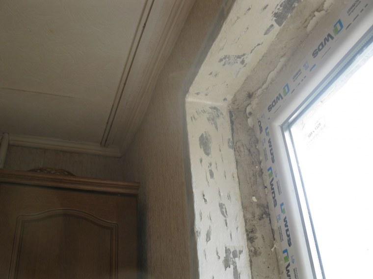 Оконные откосы на кухне