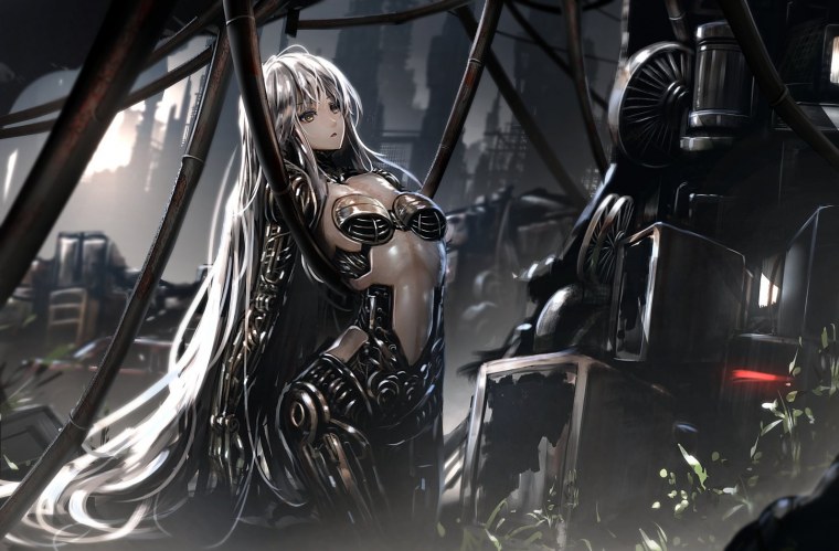 Аниме девушка андроид