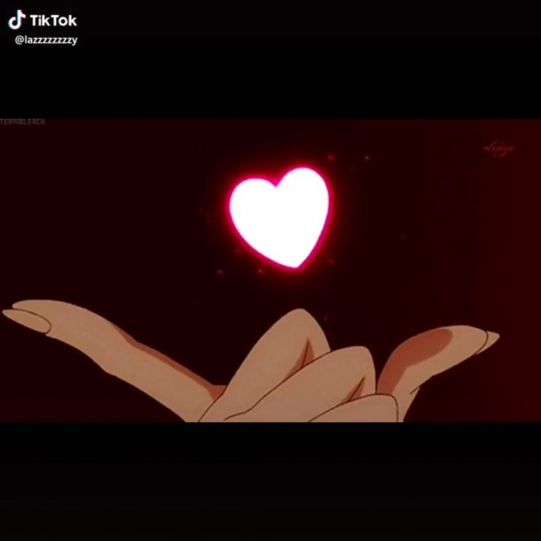 Аниме сердечко из рук