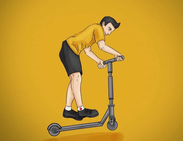 Трюковой самокат трюки