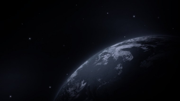 Планета земля ночью