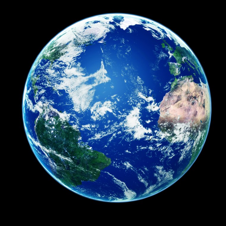 Планета на черном фоне