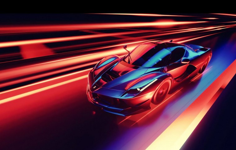 Машина неон