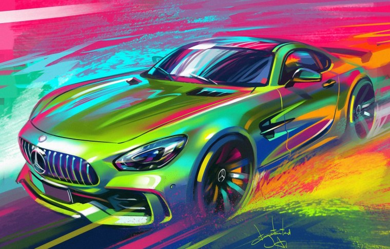 Разноцветные автомобили