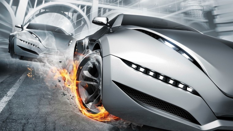 Машина на красивом фоне