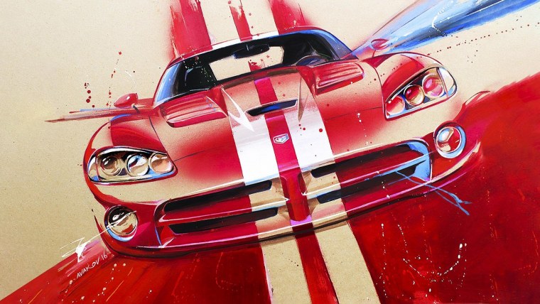 Додж Вайпер арт