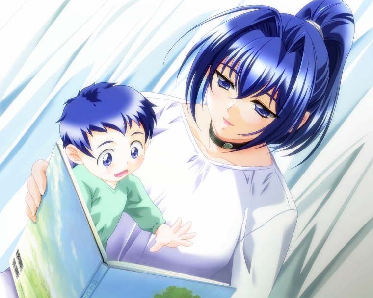 Аниме ребенок и взрослый