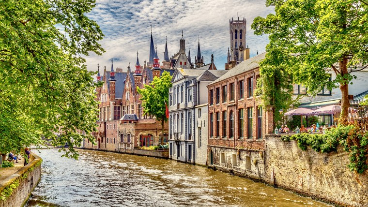Река в городе Брюгге