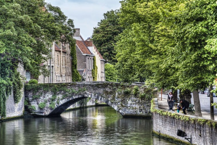 Река в городе Брюгге