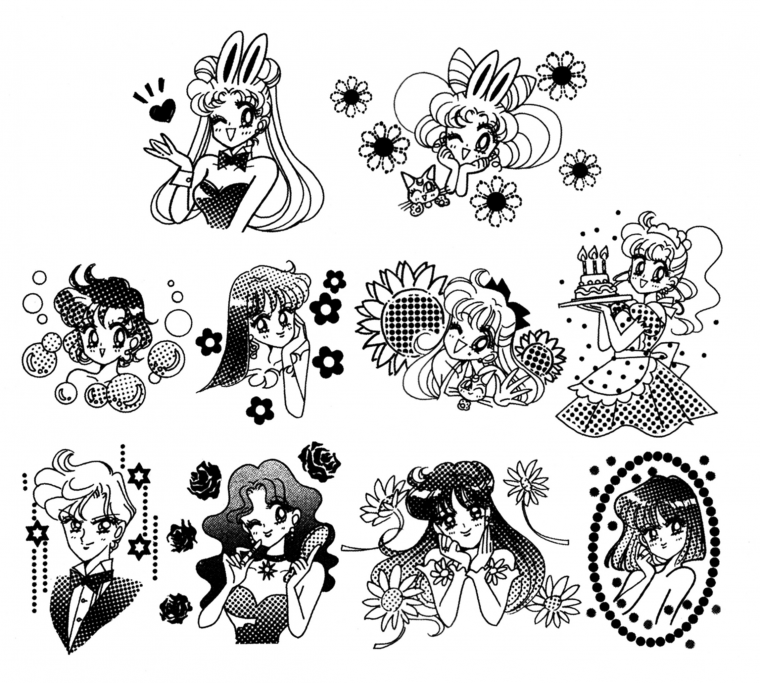 Аниме чб картинки для распечатки